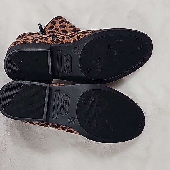 Rampage Girls Leopard Ankle Booties 3Y - Picture 2 of 7